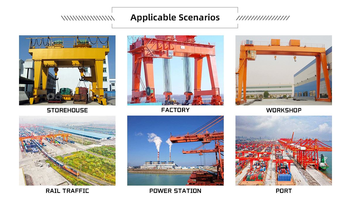 product-1200-675 50 ton Double Girder Gantry Crane for sale